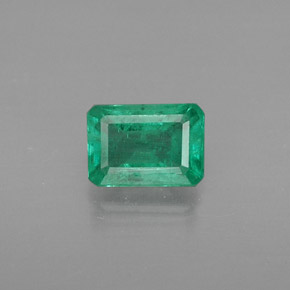 Esmeralda verde natural 0,56ct, corte esmeralda, SI-I1