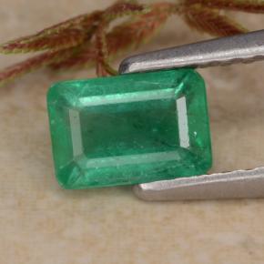 Esmeralda verde natural 0,69ct, corte esmeralda, SI-I1