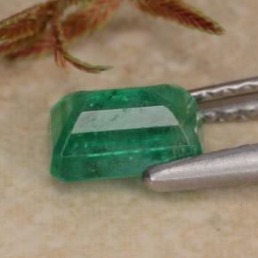 Esmeralda verde natural 0,69ct, corte esmeralda, SI-I1