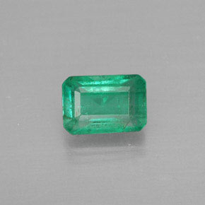 Esmeralda verde natural 0,55ct, corte esmeralda, SI-I1