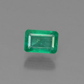 Esmeralda verde natural 0,57ct, corte esmeralda, SI-I1