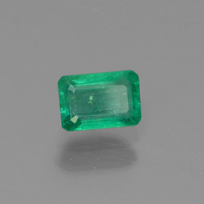 Esmeralda verde natural 0,57ct, corte esmeralda, SI-I1