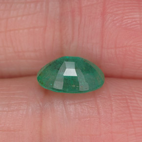 Esmeralda verde natural 1,13ct, corte oval, SI-I1