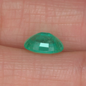 Esmeralda verde natural 1,13ct, corte oval, SI-I1