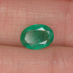Esmeralda verde natural 1,13ct, corte oval, I1