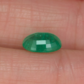 Esmeralda verde natural 1,13ct, corte oval, I1