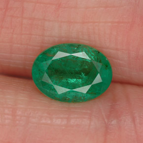 Esmeralda verde natural 1,05ct, corte oval, SI-I1