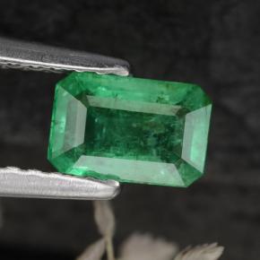 Esmeralda verde natural 0,55ct, corte esmeralda, SI-I1