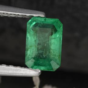 Esmeralda verde natural 0,55ct, corte esmeralda, SI-I1