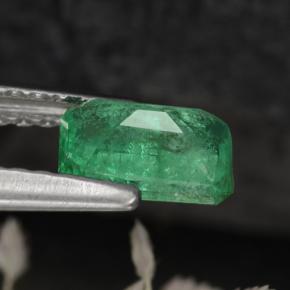 Esmeralda verde natural 0,55ct, corte esmeralda, SI-I1