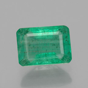 Esmeralda verde natural 0,93ct, corte esmeralda, SI-I1