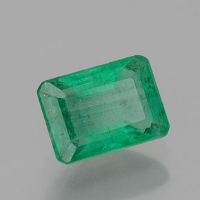 Esmeralda verde natural 0,93ct, corte esmeralda, SI-I1