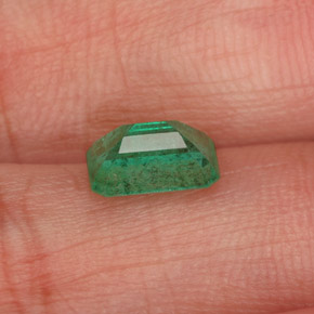 Esmeralda verde natural 0,83ct, corte esmeralda, SI-I1