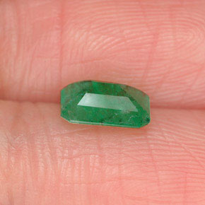 Esmeralda verde natural 0,67ct, corte esmeralda, SI-I1