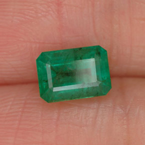 Esmeralda verde natural 1,05ct, corte esmeralda, SI-I1