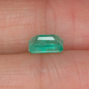Esmeralda verde natural 0,61ct, corte esmeralda, SI-I1