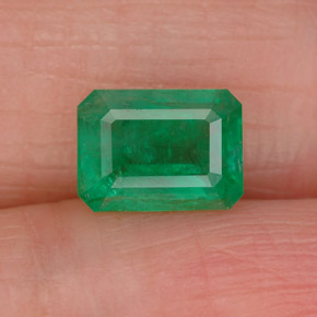 Esmeralda verde natural 0,93ct, corte esmeralda, SI-I1