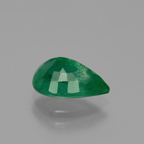 Esmeralda verde natural 1,19ct, formato de pêra, VS-SI