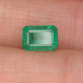 Esmeralda verde natural 1,06ct, corte esmeralda, SI-I1