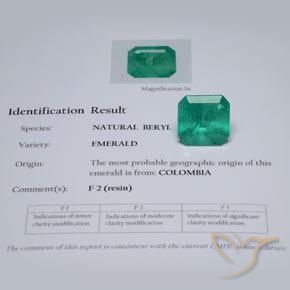 Esmeralda Verde floresta Natural 28.80ct, Corte Octógono / Esmeralda, SI