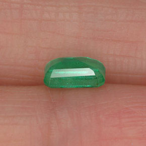 Esmeralda verde natural 0,56ct, corte esmeralda, SI-I1