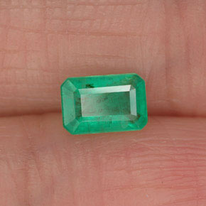 Esmeralda verde natural 0,50ct, corte esmeralda, SI-I1