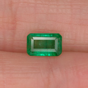 Esmeralda verde natural 0,50ct, corte esmeralda, SI-I1