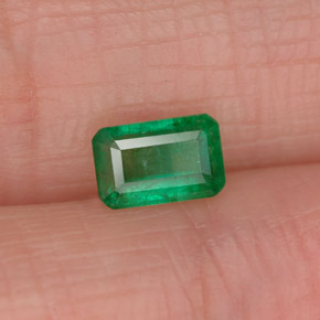 Esmeralda verde natural 0,50ct, corte esmeralda, SI-I1