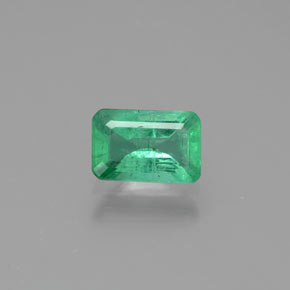Esmeralda verde natural 0,48ct, corte esmeralda, SI-I1