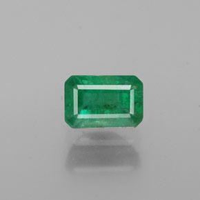 Esmeralda verde natural 0,72ct, corte esmeralda, SI-I1