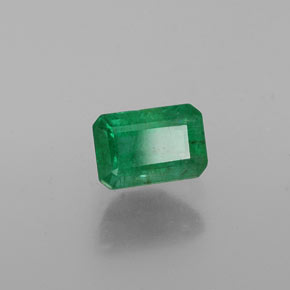 Esmeralda verde natural 0,72ct, corte esmeralda, SI-I1