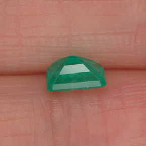Esmeralda verde natural 0,49ct, corte esmeralda, SI-I1