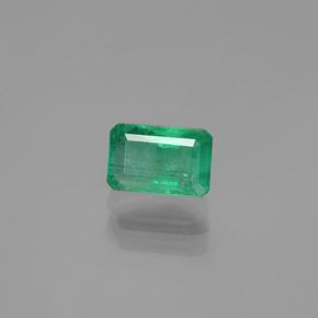 Esmeralda verde natural 0,96ct, corte esmeralda, SI-I1