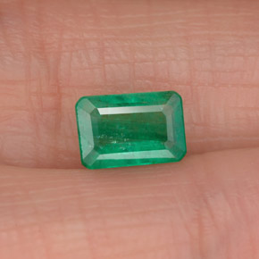 Esmeralda verde natural 0,83ct, corte esmeralda, SI-I1