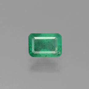 Esmeralda verde natural 0,88ct, corte esmeralda, I1
