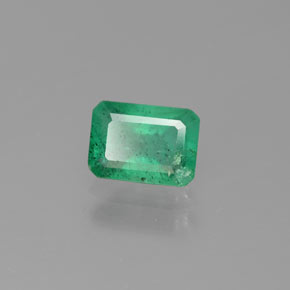 Esmeralda verde natural 0,88ct, corte esmeralda, I1