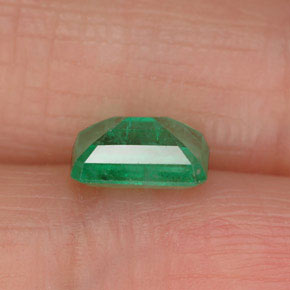 Esmeralda verde natural 1,00ct, corte esmeralda, SI-I1