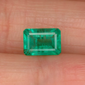 Esmeralda verde natural 1,09ct, corte esmeralda, SI-I1
