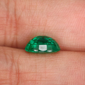Esmeralda verde natural 1,58ct, corte oval, SI-I1