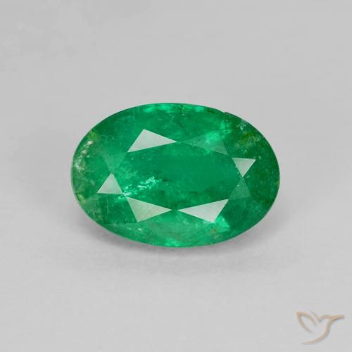 1.68ct Natural Verde médio Esmeralda, oval, SI-I1