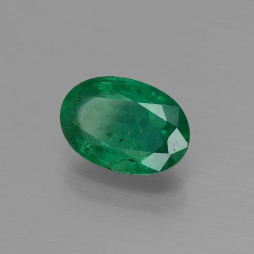 Esmeralda verde natural 1,43ct, corte oval, SI-I1