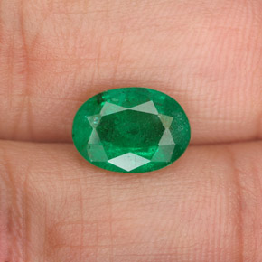 Esmeralda verde natural 1,95ct, corte oval, SI-I1