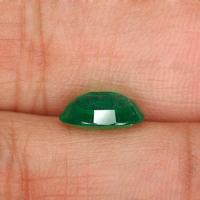 Esmeralda verde natural 1,37ct, corte oval, SI-I1
