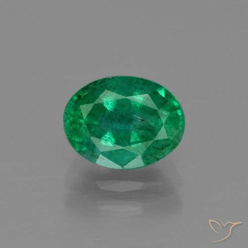 1.55ct Natural Verde médio Esmeralda, oval, SI-I1