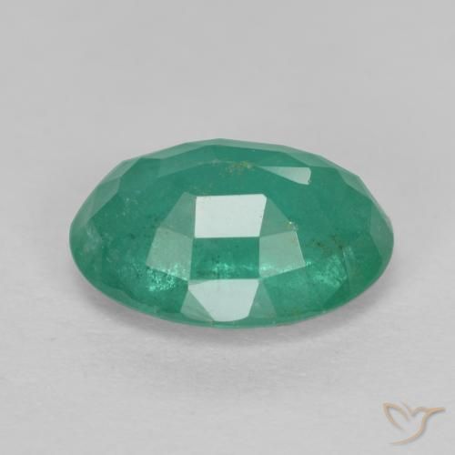 Esmeralda Verde azulado Natural 1.14ct, oval, SI-I1