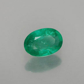 Esmeralda verde natural 0,82ct, corte oval, SI-I1