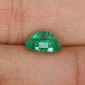 Esmeralda verde natural 1,32ct, corte oval, SI-I1