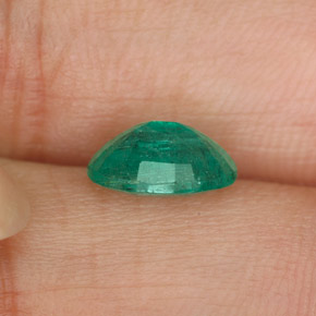Esmeralda verde natural 1,14ct, corte oval, SI-I1
