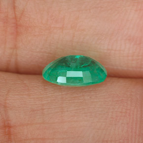 Esmeralda verde natural 1,07ct, corte oval, SI-I1