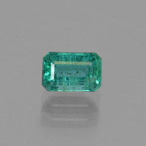 Esmeralda verde natural 0,66ct, corte esmeralda, SI-I1